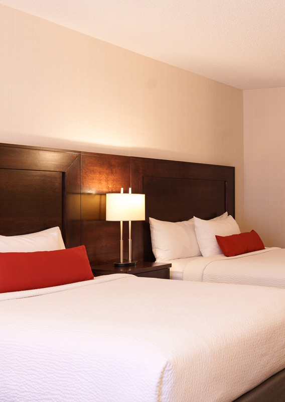 Marmot Lodge Deluxe Room with two queen beds.