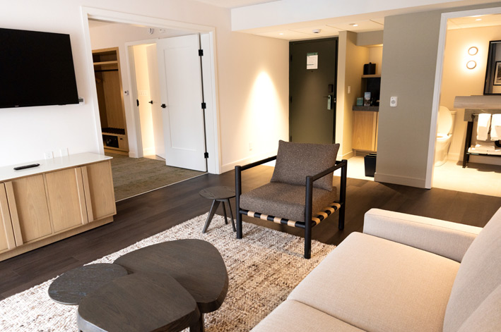 Bedroom 1 King Suite Living Area