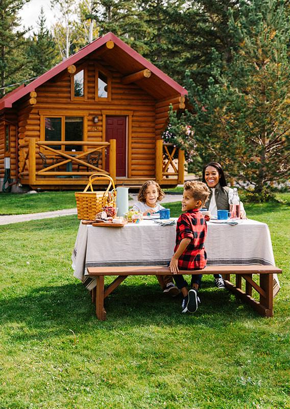 Family enjoying an outdoor BBQ