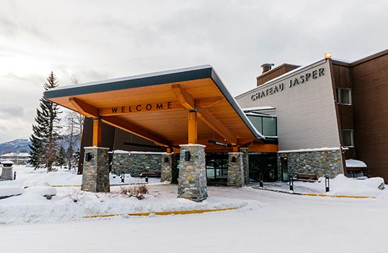 Chateau Jasper in Winter