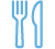 Fork and knife icon