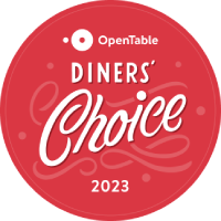 OpenTable Diners' Choice 2023 badge