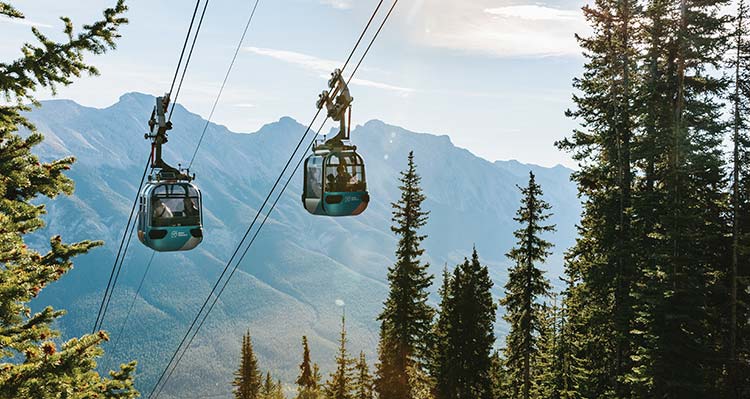 Banff Gondola in the summer